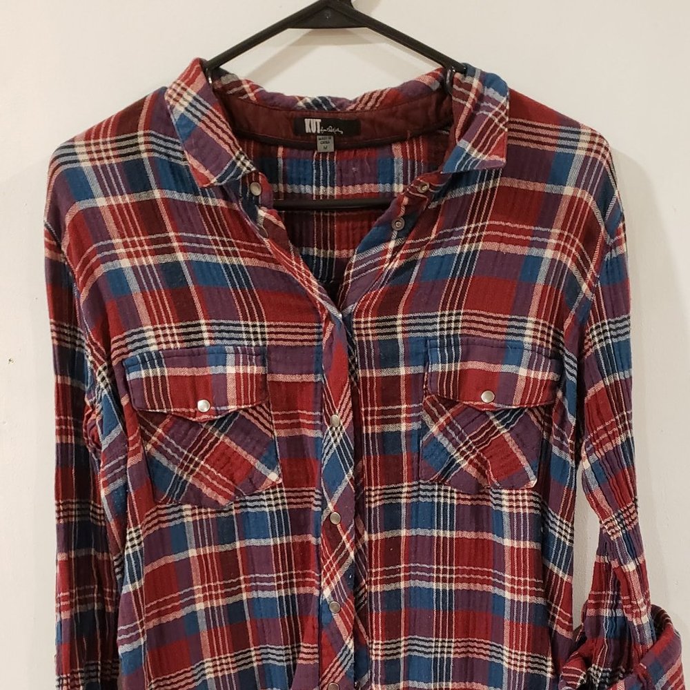 KUT Plaid Button Up